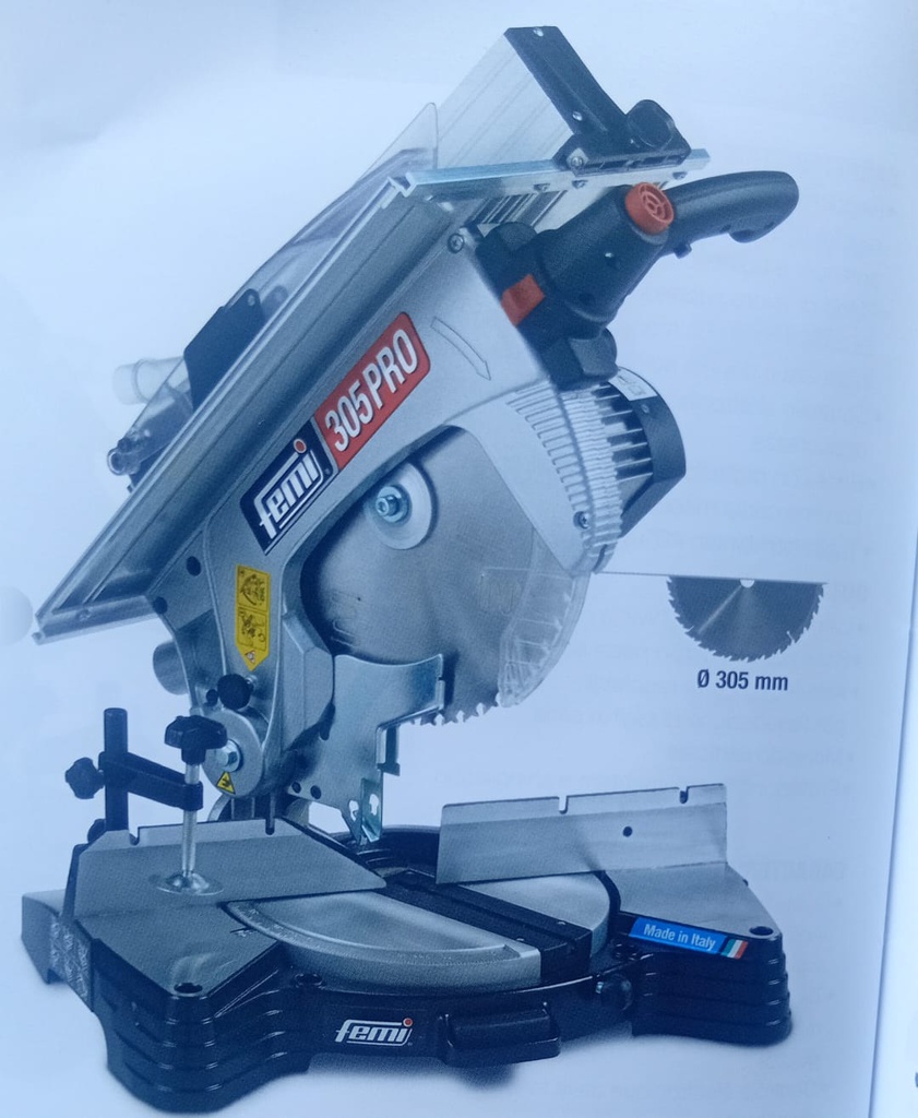 FEMI TRONCONNEUSE ALUMINIUM 305MM 305PRO MOTEUR INDUCTION TABLE SUPERIEUR 