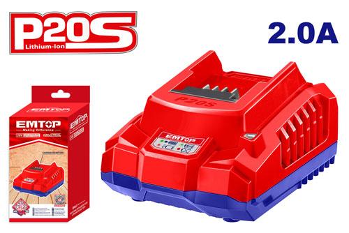 EMTOP CHARGEUR DE BATTERIE P20S - 2.0AH 