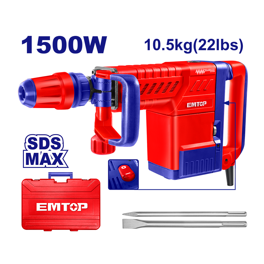 EMTOP MARTEAU SDS MAX 10,5KG 