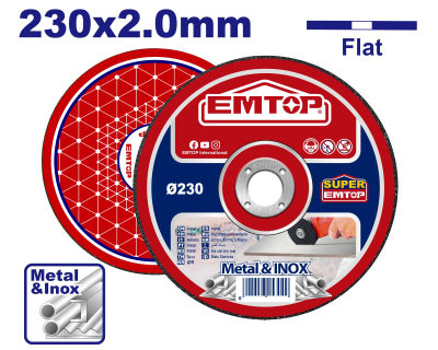 EMTOP DISQUE À TRONÇONNER 230X2,0 MM 