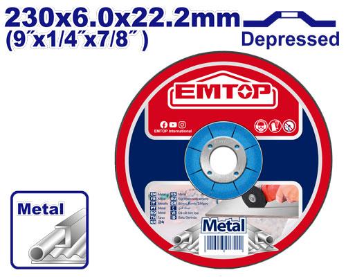 EMTOP DISQUE À MEULER 230x6,0MM [EACD602301]