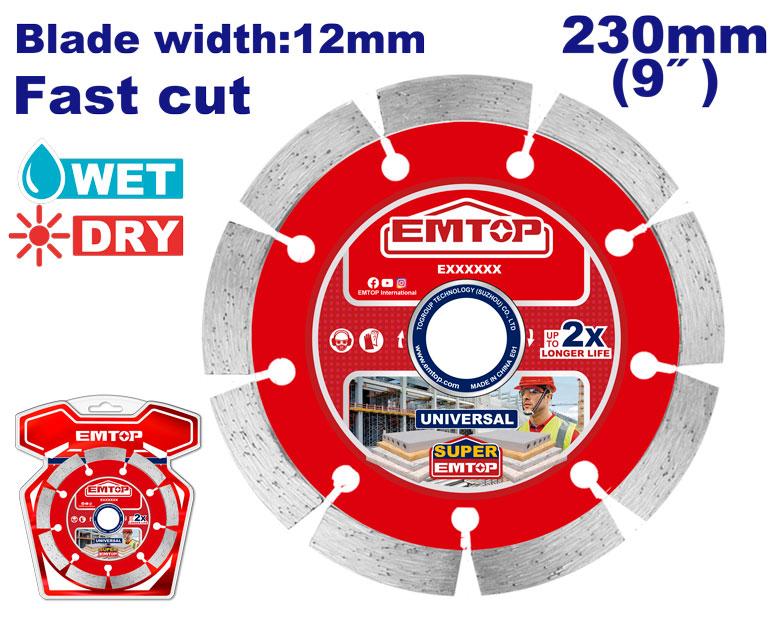 EMTOP DISQUE DIAMANT 230MM 