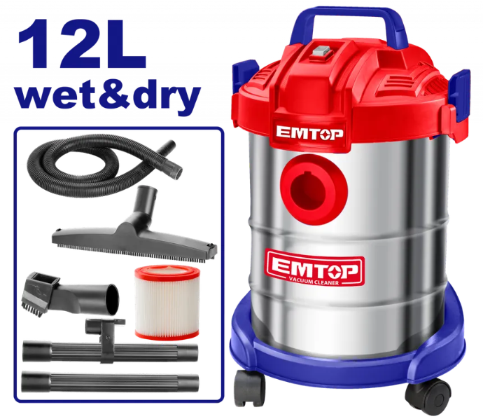 EMTOP ASPIRATEUR 12L 800W [EVCR0801]