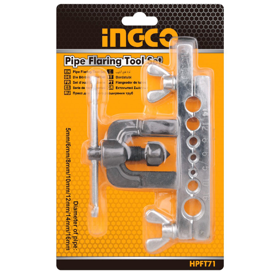 INGCO KIT D'OUTILS D'EVASEMENT DE TUYAUX [HPFT71]