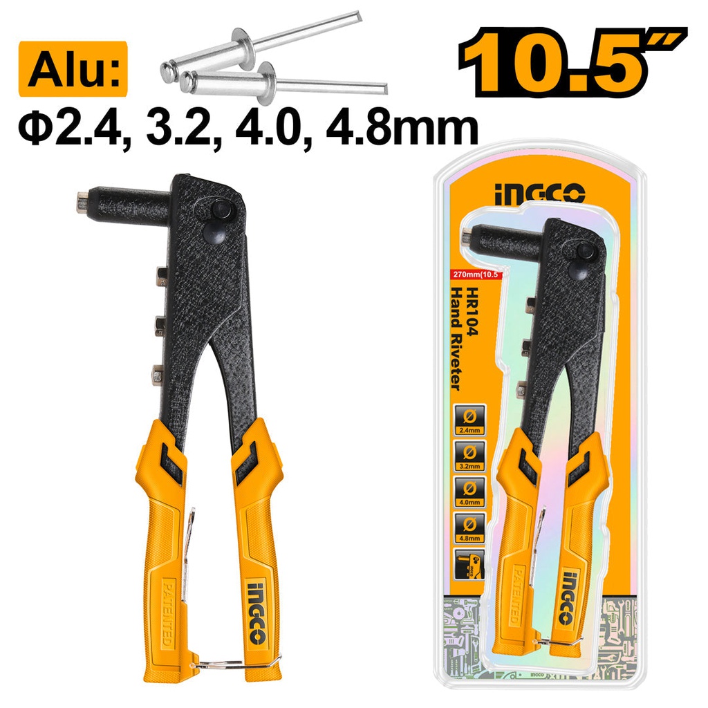 INGCO PINCE A RIVETER 2.4MM, 3.2MM,4MM,4.8MM [HR104]