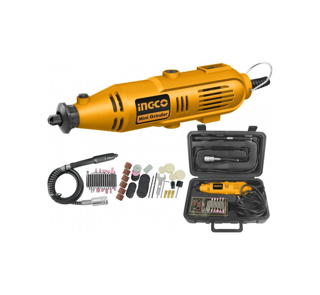 INGCO MINI PERCEUSE + 52 ACCESSOIRES EN COFFRET 130W  