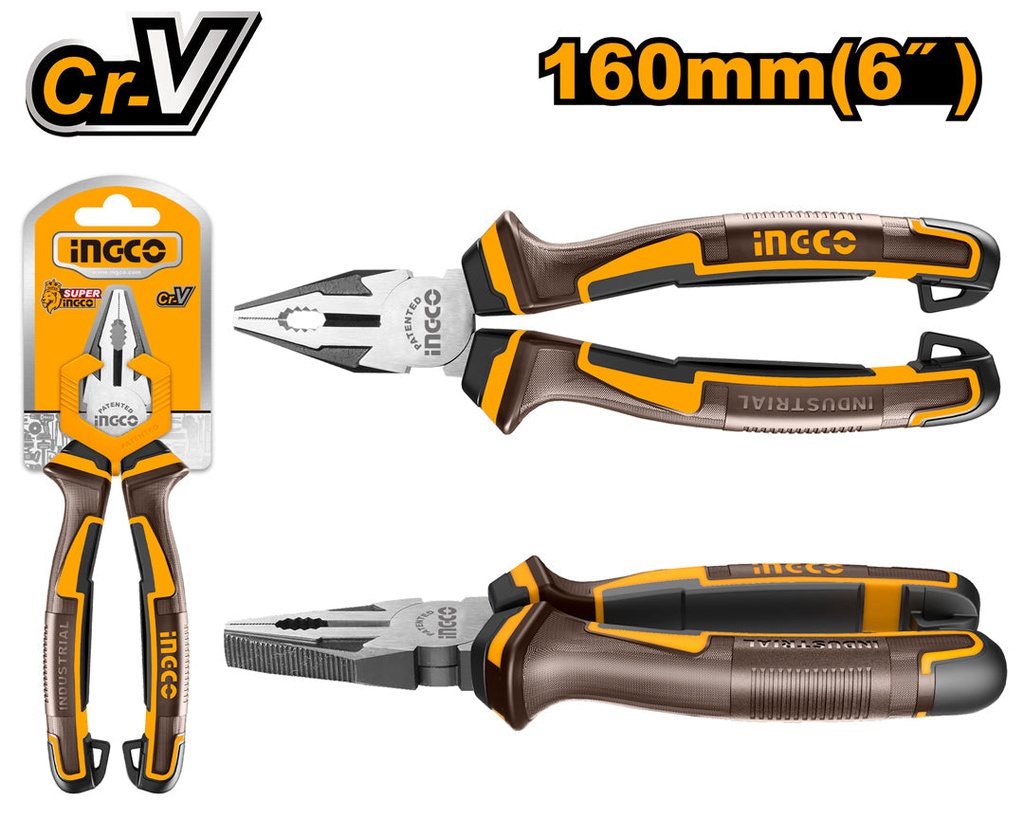 INGCO PINCE UNIVERSELLE 160MM  [HCP28168]