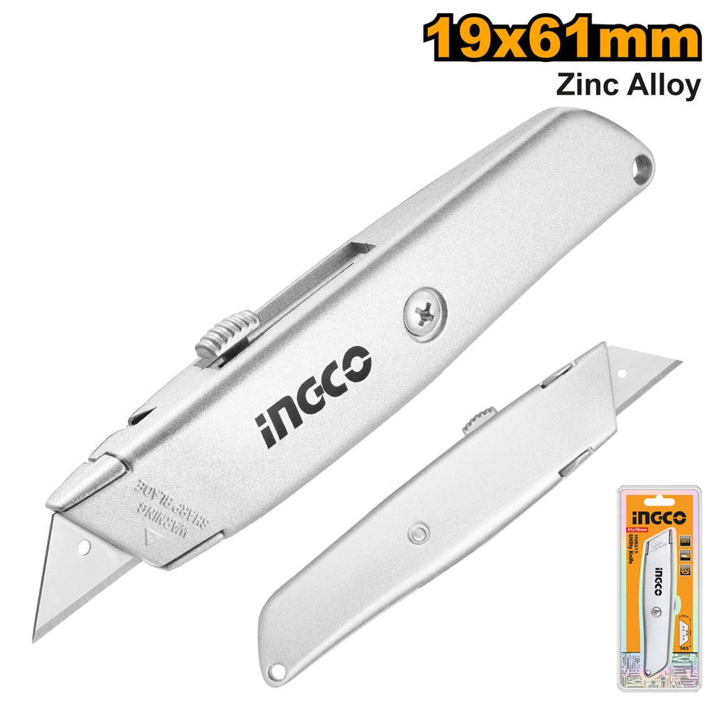 INGCO COUTEAU 61X19MM ZINC [HUK615]
