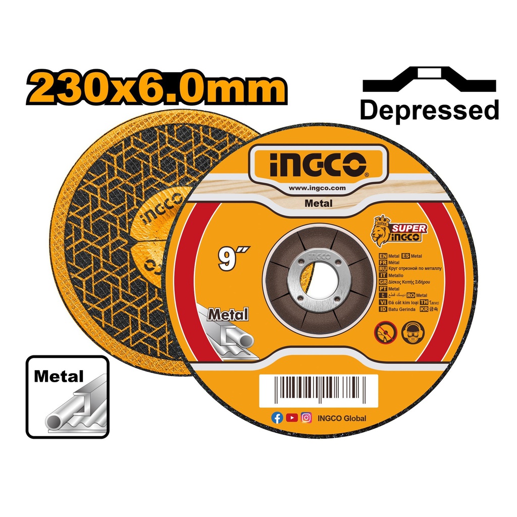 INGCO DISQUE A MEULER 230*6*22.2  