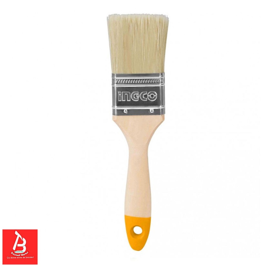 INGCO PINCEAU EN BOIS LARGEUR 51MM POUR PEINTURE A HUILE  