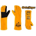 INGCO GANTS POUR SOUDAGE GANTS EN CUIR DE VEAU RETOURNE  [HGVW02]