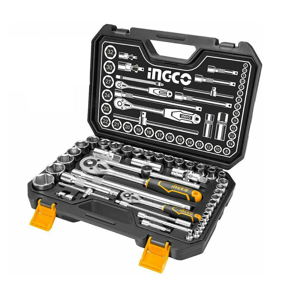 INGCO SET DE DOUILLES  1/4 ET 1/2  44PIECES  [HKTS42441]