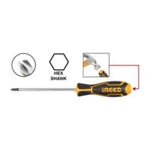 INGCO TOURNEVIS A ZONE DE FRAPPE VIS PHILLIPS 6*150 MM  