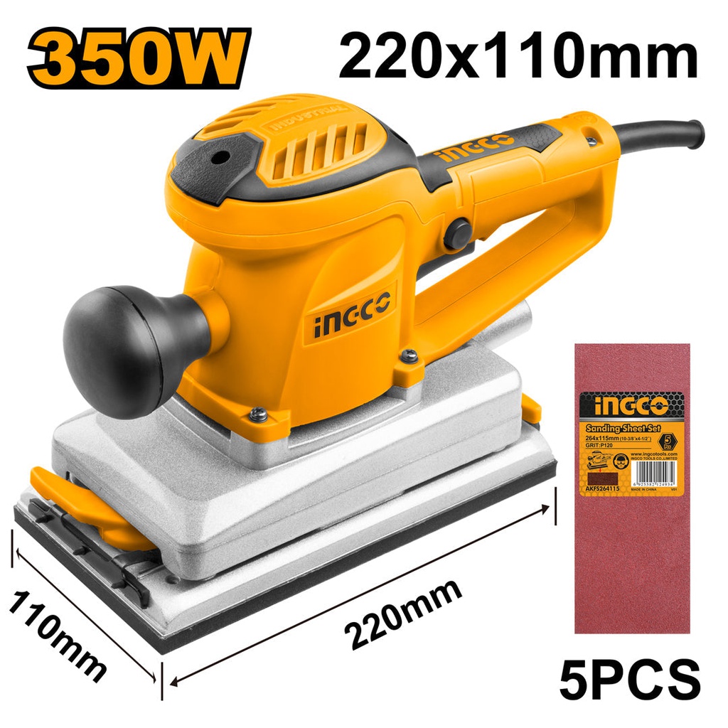 INGCO PONCEUSE VIBRANTE 110MMX220MM 450W  