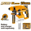 [CRHLI2201] INGCO MARTEAU PERFORATEUR 22MM 20V (SANS BATTERIE) [CRHLI2201]