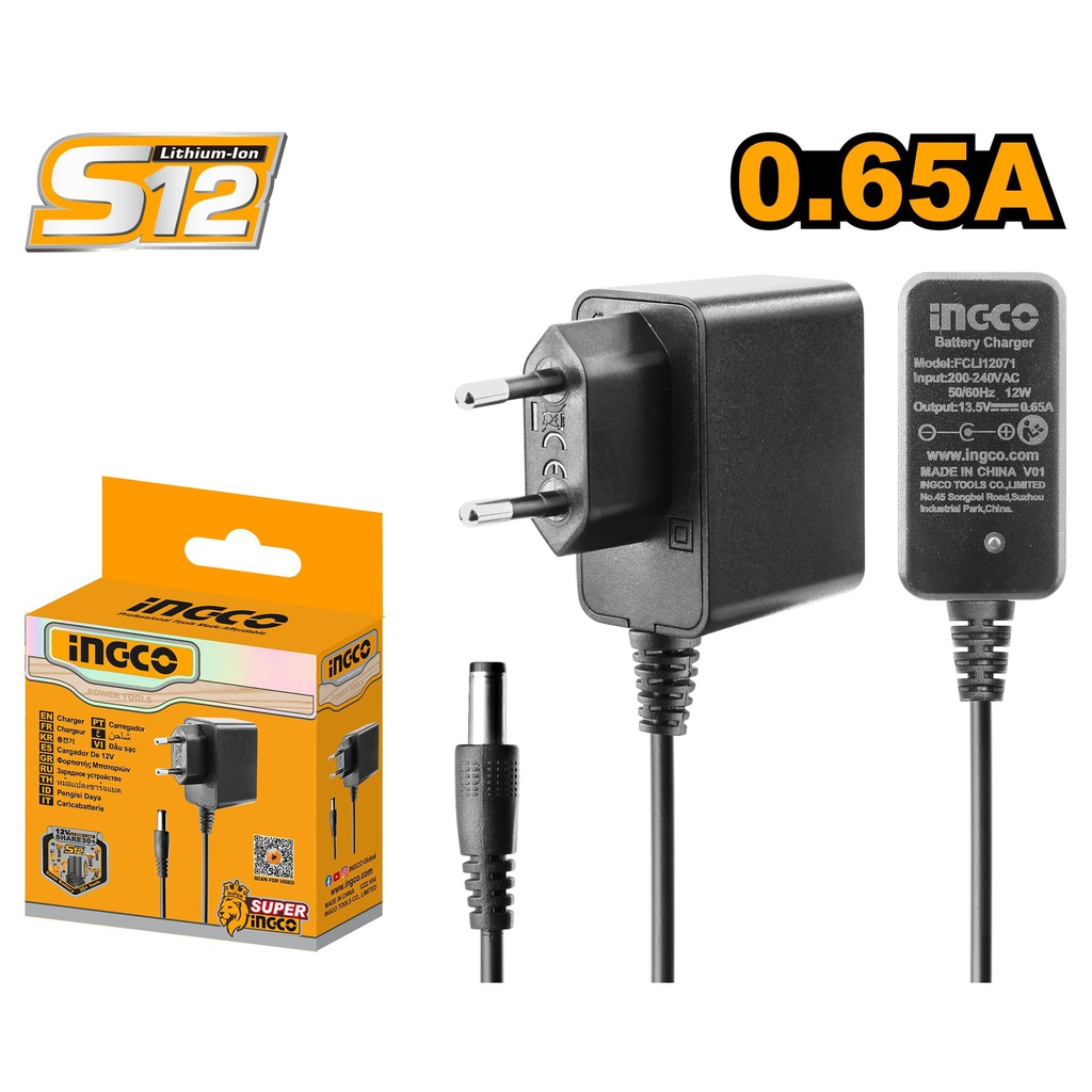 INGCO CHARGEUR DE BATTERIE 12V S12  
