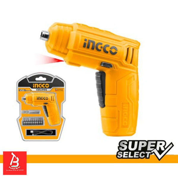 INGCO TOURNEVIS ELECTRIQUE 4V SS  [CSDLI0402]