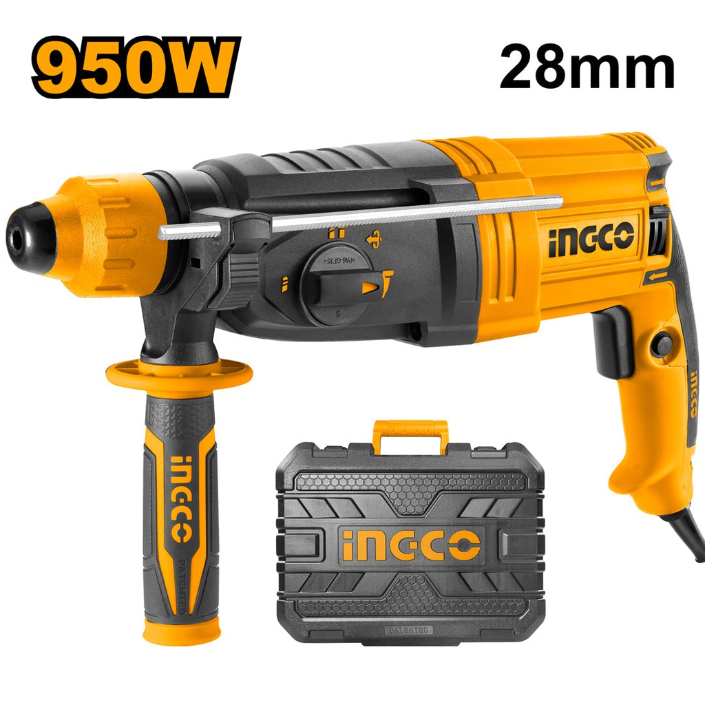 INGCO MARTEAU PERFORATEUR 28MM 950W [RGH9528]