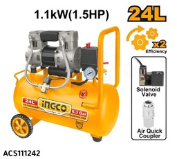 INGCO COMPRESSEUR SILENCIEUX  24L 600W（0.8HP）INGCO [ACS175241]