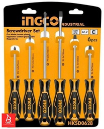 [HSGT280608] INGCO SET DE 6 TOURNEVIS A ZONE DE FRAPPE  