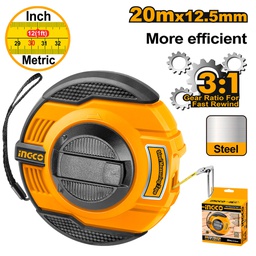 [HSMT8420] INGCO RUBAN A MESURER EN ACIER 20M [HSMT8420]