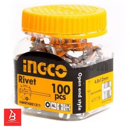 [HWRT4801211] INGCO RIVET 4.8X12MM BOITE DE 100 PIECES [HWRT4801211]
