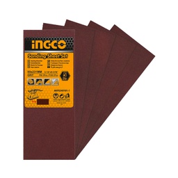 [AKFS240101-1] INGCO JEU FEUILLES ABRASIVES PONCAGE 5PCS 90*231MM FS320 [AKFS240101-1]