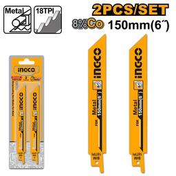 [SSB922EF] INGCO LAMES POUR SCIE SABRE 2PCS METAL  