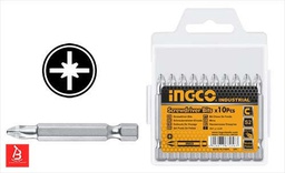 INGCO SET DE 10 EMBOUTS PZ2 50MM  [SDB11PZ223]