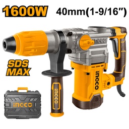 [RH1600388] INGCO MARTEAU PERFORATEUR SDS MAX 1600W 38MM + 4 FORÊTS  [RH1600388]