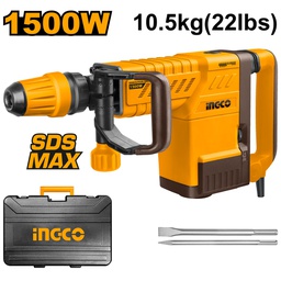 INGCO MARTEAU BURINEUR 10KG 1500W + 2 BURINS  [PDB15006]