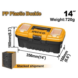 INGCO BOITE A OUTILS EN PLASTIQUE PVC 14''  [PBX1401]