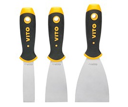 [VIEFI50] VITO SPATULE FLEXIBLE ACIER INOXIDABLE MANCHE BI-MATIERE 50X220MM 