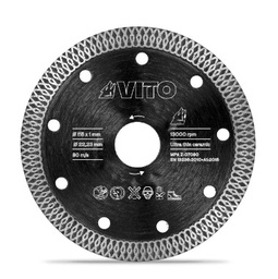 [VIDCC115] VITO DISQUE ULTRA FIN POUR LA CERAMIQUE 115MM 