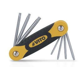 [VIJCTSCP7] VITO JEU DE 7 CLES TORX AVEC TROU SUR MONTURE  