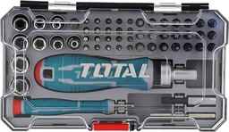 TOTAL JEU DE TOURNEVIS AVEC 55 EMBOUTS  [TACSD30556]