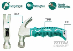 [THTM7386D] TOTAL MINI MARTEAU A GRIFFES 220G  