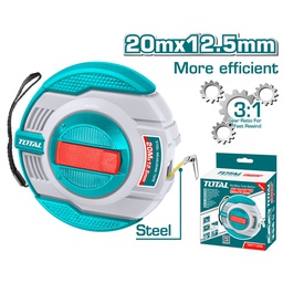 [TMT11206] TOTAL RUBAN A MESURER EN ACIER 20MX12.5MM  