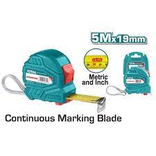 [TMT126351] TOTAL RUBAN A MESURER EN ACIER 5M 