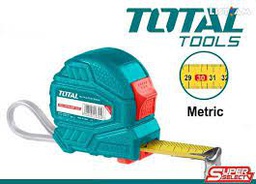 [TMT126351M] TOTAL RUBAN A MESURER EN ACIER 5MX19MM  