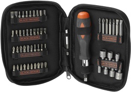 [A7104-XJ] GENERIC KIT TOURNEVIS À CLIQUET AVEC 56 PCS BLACK & DECKER 
