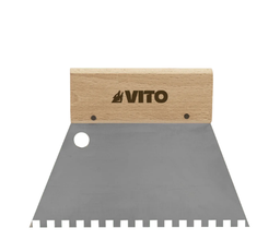 [VIEID180] VITO SPATULE EN ACIER INOXYDABLE DENTEE 180MM 