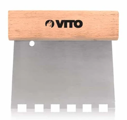[VIED250] VITO SPATULE EN ACIER DENTEE 250MM 6X6MM 