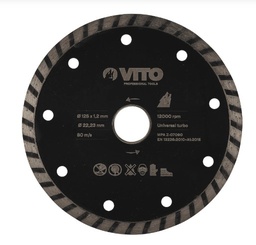 [VIDT125] VITO DISQUE DIAMANT TURBO 125MM 