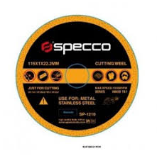 [SP-1210] SPECCO DISQUE DE COUPE INOX & STEEL 115× 1.0 ×22.2MM 