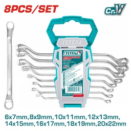 [THT102486] TOTAL JEU DE 8 CLES POLYGONES 6-22MM 