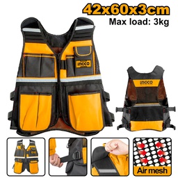 INGCO GILET À OUTILS 3KG MAX  [HTVT0901]