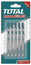 [TAC51111C] TOTAL LAMES SCIE SAUTEUSE 5PCS POUR BOIS 