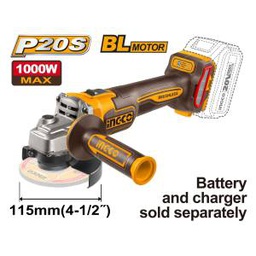 INGCO MEULEUSE 115MM 20V SANS BATTERIE/CHARGEUR  [CAGLI201158]