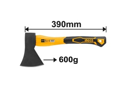 [HAXS206001] INGCO HÂCHE 600G 390MM À TÊTE FORGÉE  